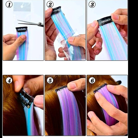 Easiest clip ins ever!!! 22 inch Cotton Candy Spirals!!! - Picture 3 of 6